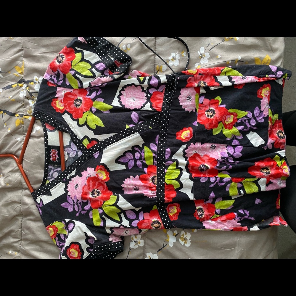 Koi scrub top floral small